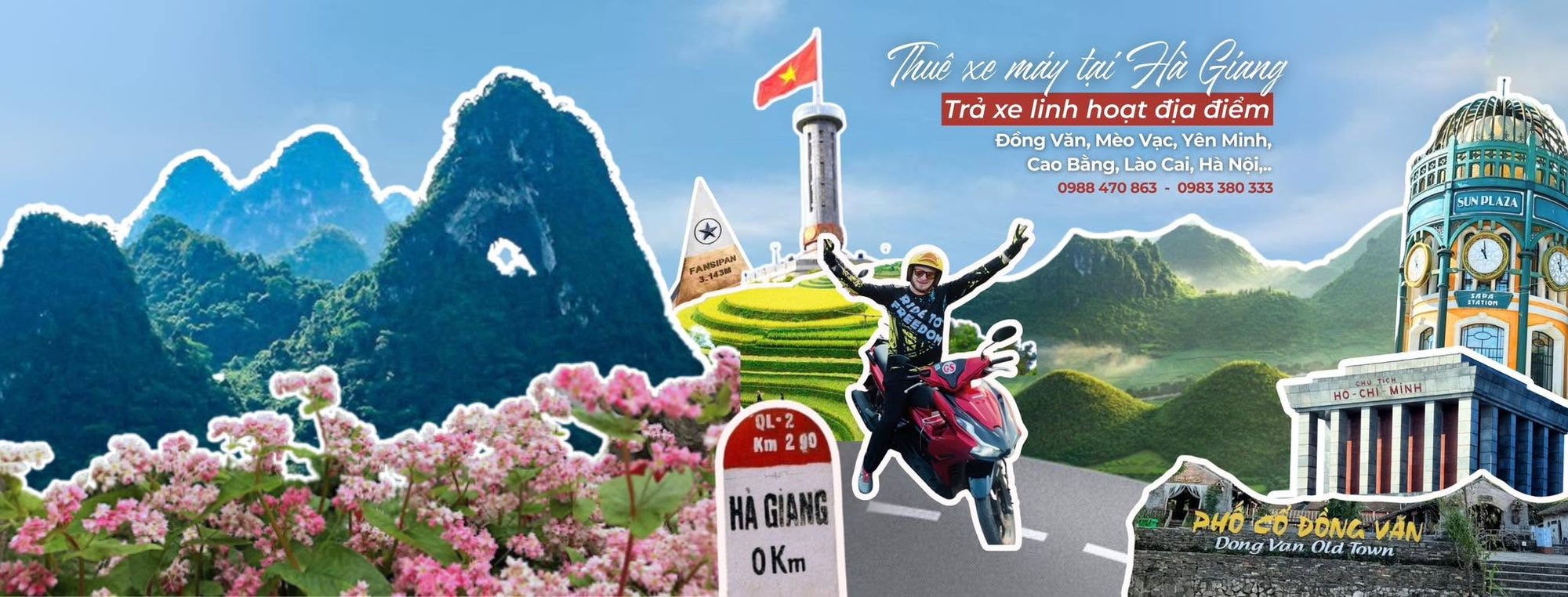Trả xe linh hoạt tại Đồng Văn, Mèo Vạc, Yên Minh, Cao Bằng, Lào Cai, Hà Nội